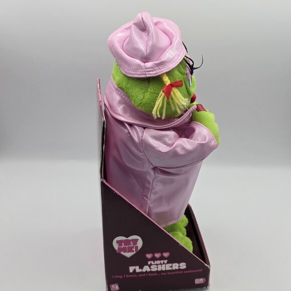 VTG Gemmy Heart Flirty Flasher Dancing/Singing Frog Plays It’s Raining Men 14" - Picture 5 of 10